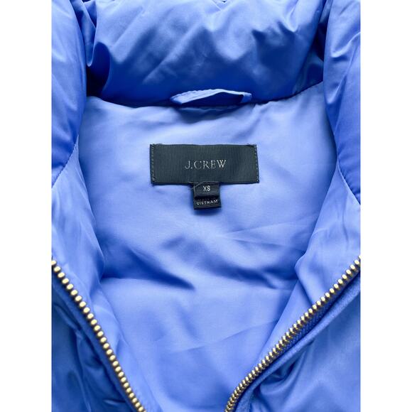 NWOT J.Crew Down Filled Puffer Vest Periwinkle Size XS - Picture 3 of 8